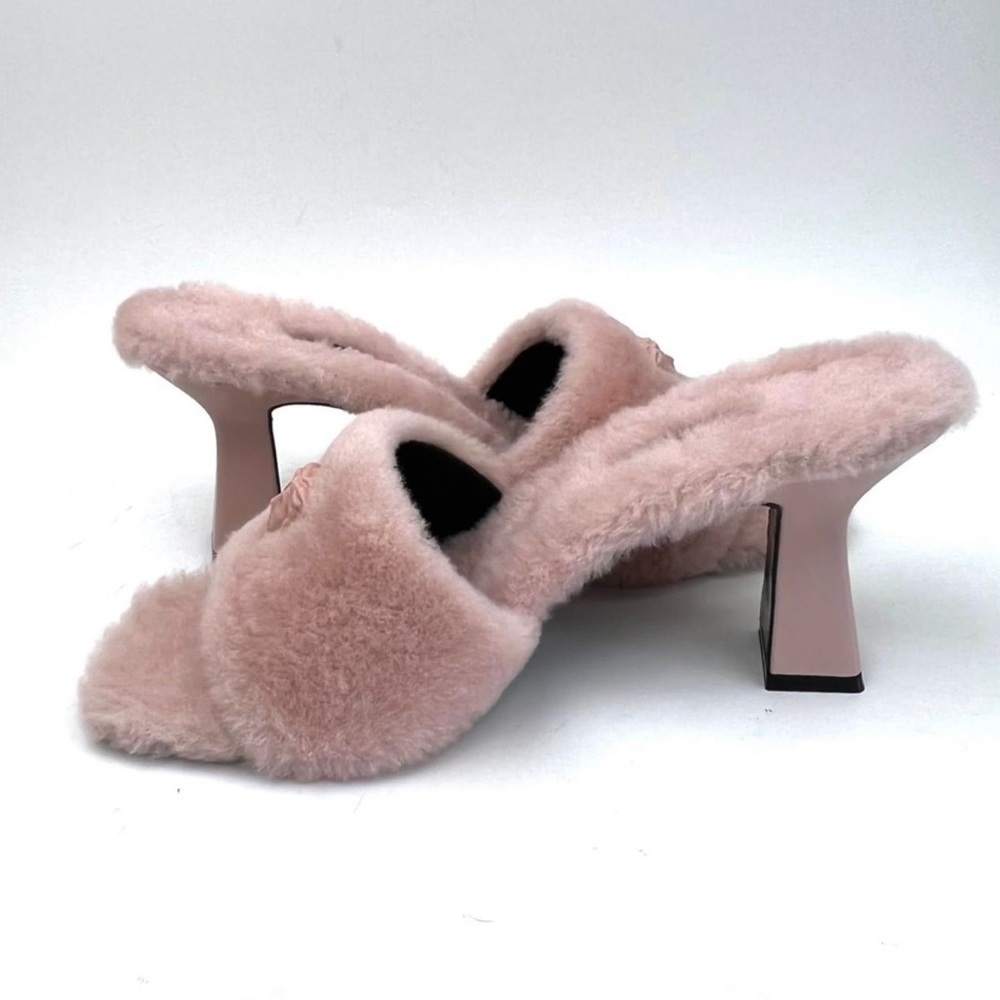 VERSACE La Medusa Faux Fur Slide Sandal sz 9 - Picture 7 of 14